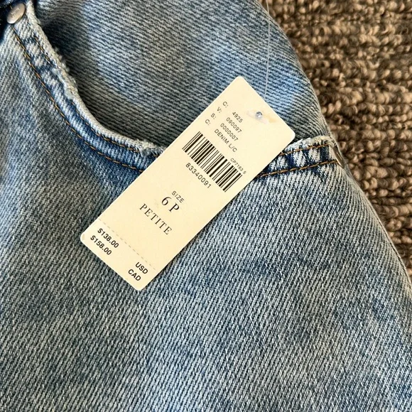 NWT Anthropologie Petite Pilcro The Madi Slit Front Denim Skirt Sz 6P - Picture 9 of 15